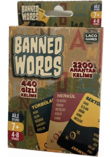 Banned Words Kelime Anlatma Oyunu Laçokids