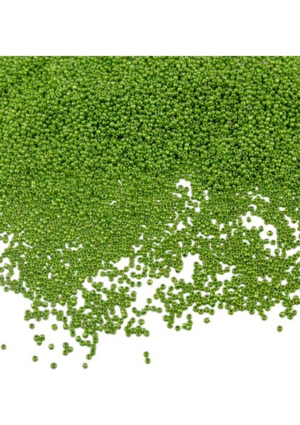 Kaplama Fıstık Yeşil (11/0) 2 mm Kum Boncuğu 100 gr fiyatları