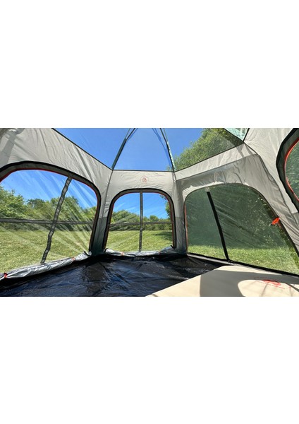 Tam Otomatik Su ve Rüzgar Geçirmez Gölgelikli Altıgen Çadır Aile Çadırı 280*240*155 cm fiyatları