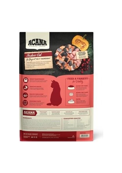 Indoor Yüksek Proteinli (High Protein) Evde Beslenen Kediler Için Yetişkin Kedi maması 1,8 kg