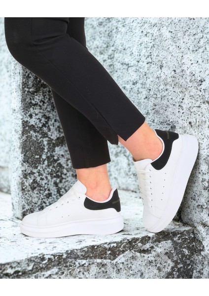 Beyaz Siyah Spor Ayakkabı Sneaker indirimleri