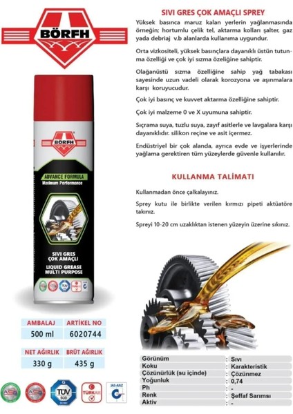 Sıvı Gres 500 ml