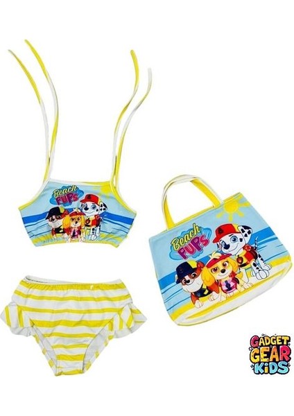 Kız Çocuk Bikini Takımı Karakter Baskılı