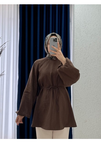 Zenita Reglan Kol TUNIK-BN4175 Kahve