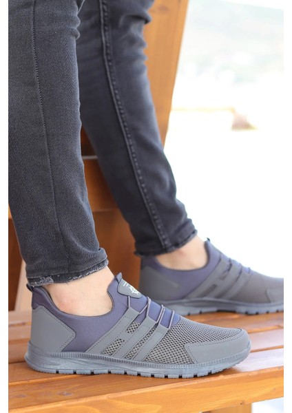 Yamal Erkek Füme Füme Garantili Günlük Rahat Kolay Giyilebilir Hafif Taban Yürüyüş Spor Ayakkabı YAMAL-5937