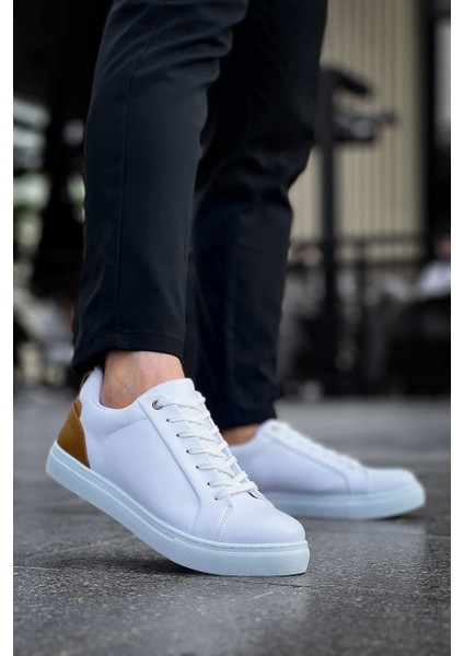 Kb-Bx1 Kuback Beyaz Taba Cilt Detaylı Yüksek Beyaz Taban Günlük Erkek Ayakkabı