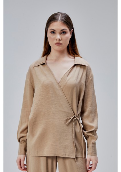 Vizon Regular Bağlama Detaylı Gömlek modelleri