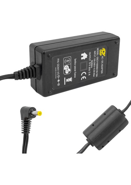 9 Volt 5 Amper Yazar Kasa Pos Cihazı Makinası Masa Üstü Adaptör Şarj Cihazı Aleti 4.0x1.7 mm Uçlu
