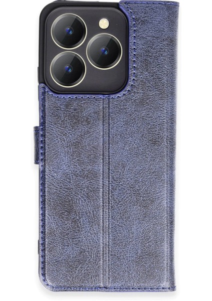 Realme C63 Kılıf Trend S Plus Kapaklı Kılıf - Lacivert Zrnet