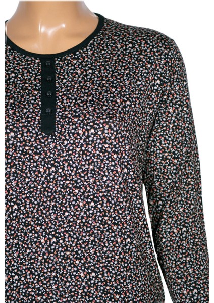 Cimariva Kadın Vera Büyük Beden O Yaka Koton Penye Siyah Bluz fiyatları