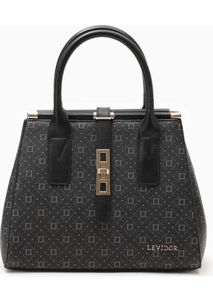 930108 Çanta Siyah Kadın Omuz Çantası Levidor modelleri
