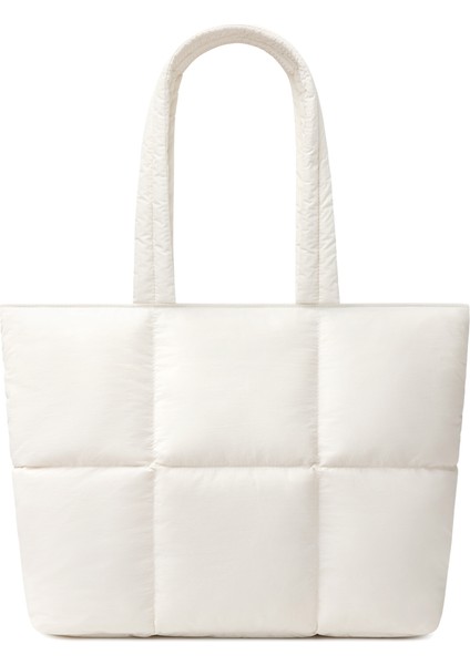 Suya Dayanıklı Askılı Puffy Laptop/tablet Tote Çanta