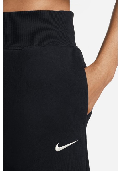 Sportswear Phoenix Loose Fit Polar Kadın Bol Kesim Yüksek Bel Eşofman Altı Siyah modelleri