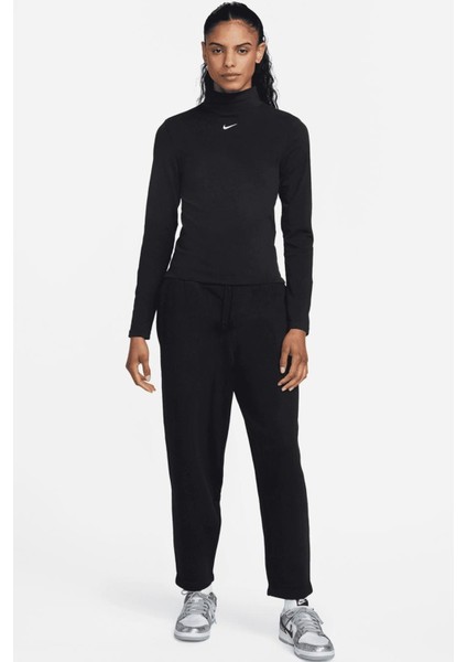 Sportswear Phoenix Loose Fit Polar Kadın Bol Kesim Yüksek Bel Eşofman Altı Siyah fırsatları