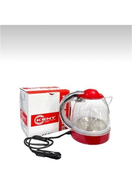 24 Volt 1 Litre Oto Kamyon Tır Için Su Isıtıcı Kettle Termostatlı Işıklı Araç Kettle