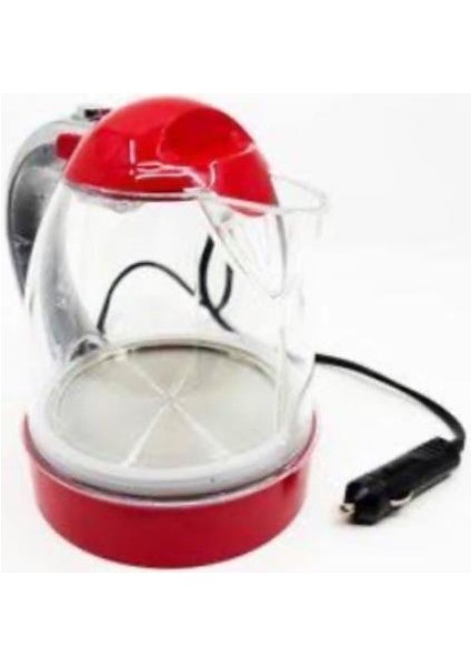 24 Volt 1 Litre Oto Kamyon Tır Için Su Isıtıcı Kettle Termostatlı Işıklı Araç Kettle
