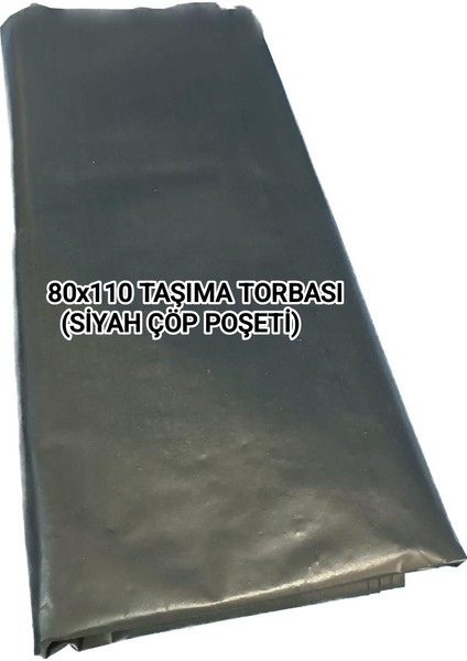Siyah Taşıma Torbası 80x100 cm ( Çöp Poşeti) 25 kg