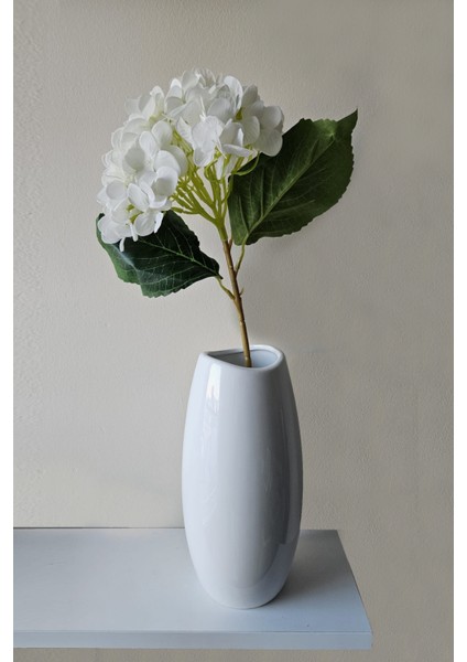 Yapay Ortanca Çiçeği 48 cm Beyaz fiyatları