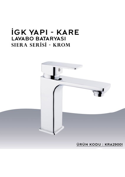 Igk Yapı – Kare KRA29001 Siera Lavabo Bataryası
