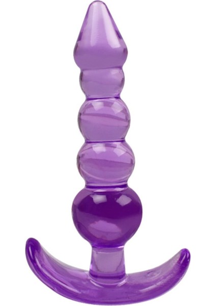 Exvoid Lulier 5 Boğumlu Silikon Anal Plug Mor