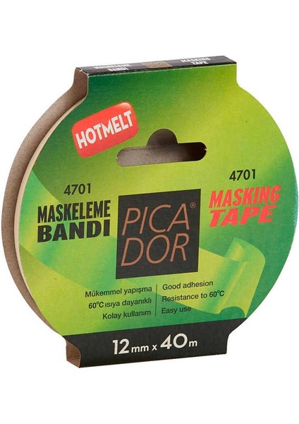 Maskeleme Bandı Askılı Hotmelt 12X40 M