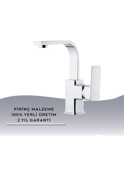Igk Yapı – Kare KRA29002 Siera Kuğu Lavabo Bataryası