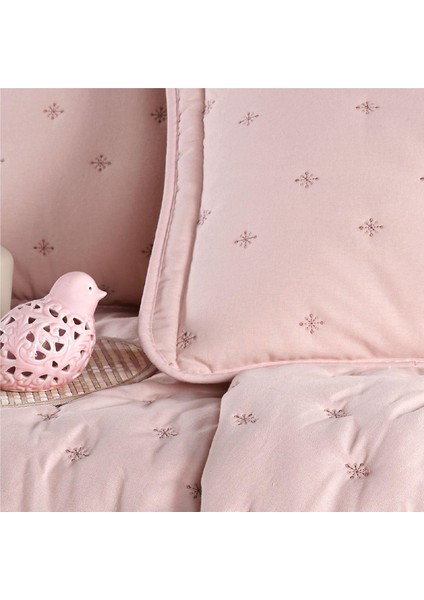 Clasy Microfiber Nakışlı Çift Kişilik Yatak Örtüsü Seti Aspendos