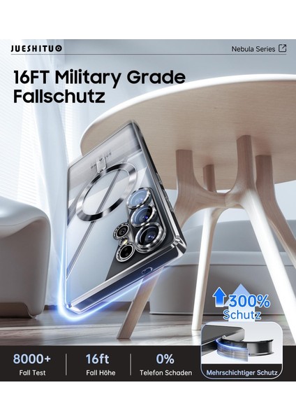 Samsung Galaxy S25 Ultra Kılıf Magsafe Şarj Destekli Renkli Parlak Kenarlı Arkası Şeffaf Silikon + Ekran Koruyucu Cam Set 2in1 fırsatları