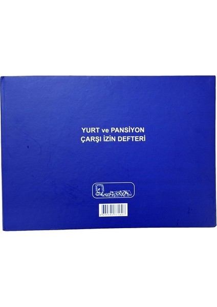 Yurt ve Pansiyon Çarşı Izin Defteri