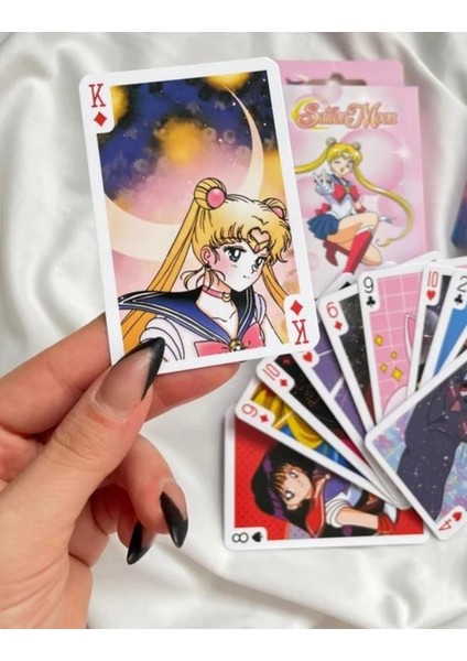 Iskambil Kağıdı Anime Sailor Moon Poker Oyun Kartı 54 Adet Iskambil Destesi fiyatları