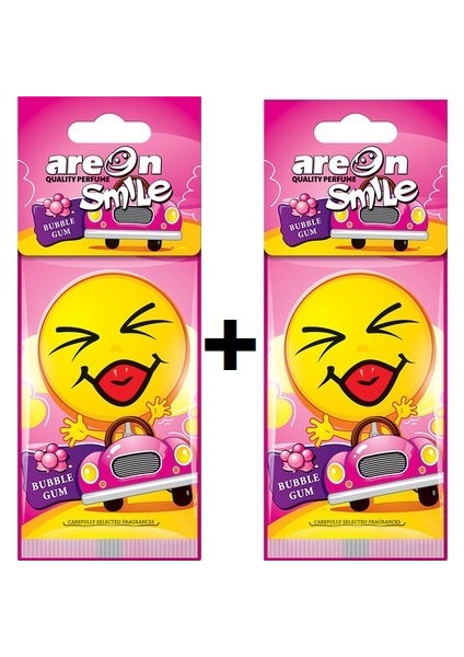Areon Smile Dry Bubble Gum Oto Araç Kokusu (2li )
