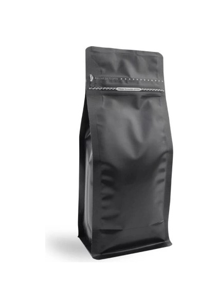 Mat Siyah Metalize Kilitli Flat Bottom Kilitli Torba (14X36) cm 1000 Adet