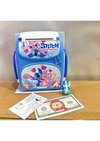 Stitch Parmak Izi Ile Çalişan Şifreli Otomatik Kağıt Para Alan Atm Kasa Kumbara fiyatları