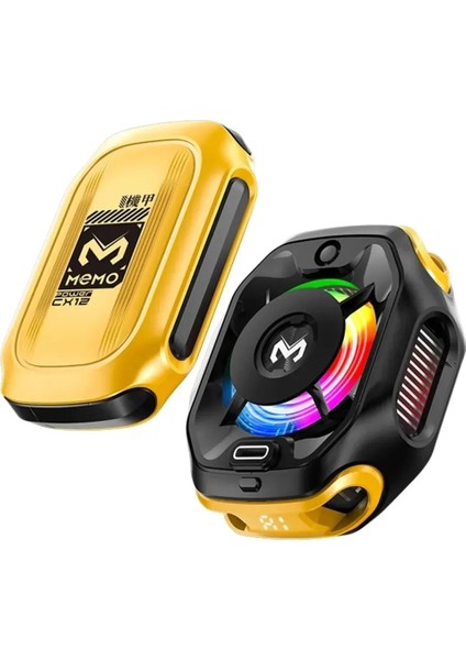 Memo CX12 Manyetik Rgb Oyun Soğutucu, Pubg Için Powerbankli Kablosuz Radyatör Fan