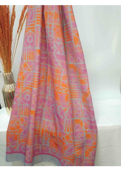 Trend Kibrit Desenli Kadın Şal 75*180