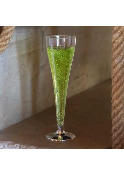 Şampanya Bardağı Metalize Altın Ayaklı 120 ml - 6 Adet fiyatları