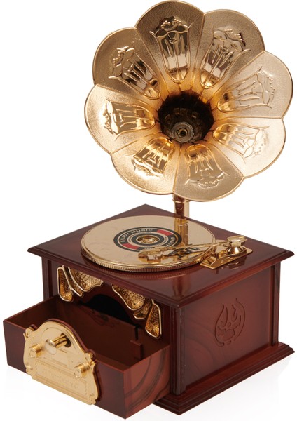 Deco&Style Nostaljik Gramofon Tasarımlı Müzik Kutusu