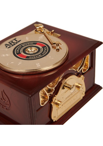 Nostaljik Gramofon Tasarımlı Müzik Kutusu