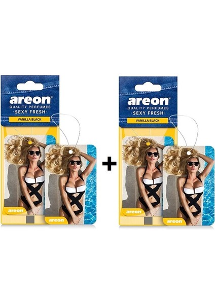 Areon Fresh Vanılla Black Oto Araç Kokusu (2li )