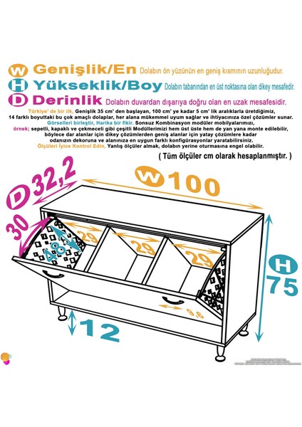 Söke 100X75X32,5 cm Lik Ekstra Büyük 3 Çamaşır Sepet Hazneli Dolap Banyonuzun Yeni Gözdesi fırsatları