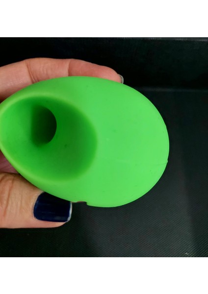 Oval Silikon 8cm Iphone 4 Için Doğal Ses Yükseltici Stand Yeşil Aksesuar 1 Adet