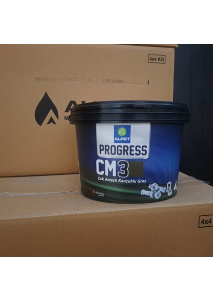 Progress cm No:3 - 4 kg Kauçuklu Gres