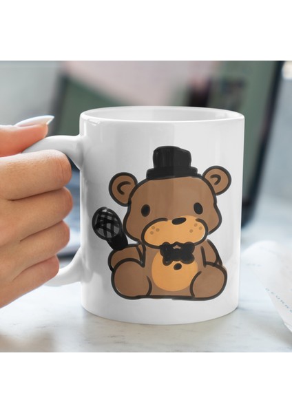 Kupa Bardak - Fnaf Freddy Fazbear Desenli Kupa Bardak - Hediyelik Kupa Bardak