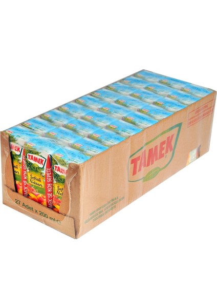 Şeftali Nektar Meyve Suyu 200 ml 27 Li Koli