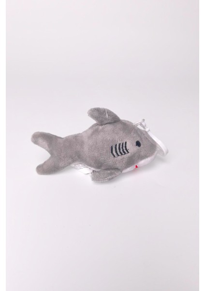 Sevimli Pelüş Köpek Balığı Çanta Aksesuarı, Anahtarlık 12 cm