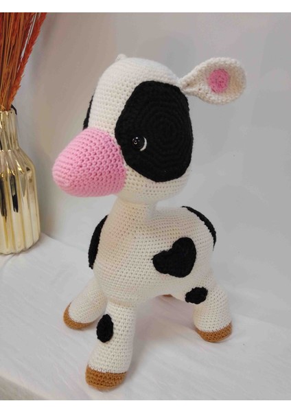 El Yapımı Büyük Boy Amigurumi Buzağı 35 cm fiyatları