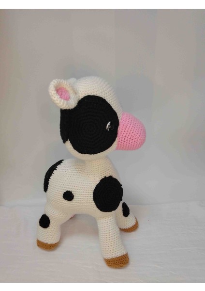 El Yapımı Büyük Boy Amigurumi Buzağı 35 cm modelleri