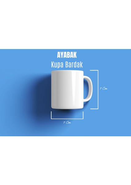 Kupa Bardak - Fenerbahçe Arması Desenli Kupa Bardak - Hediyelik Kupa Bardak