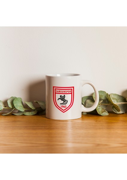 Kupa Bardak - Samsunspor Arması Desenli Kupa Bardak - Hediyelik Kupa Bardak