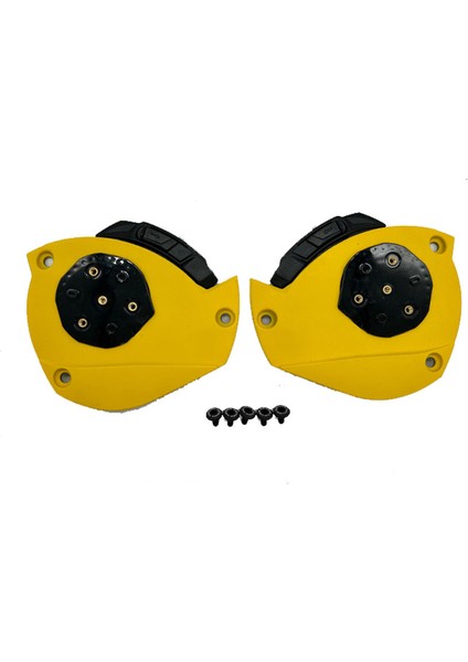 Advant 2 Kask Yan Kapak Set Mat Sarı